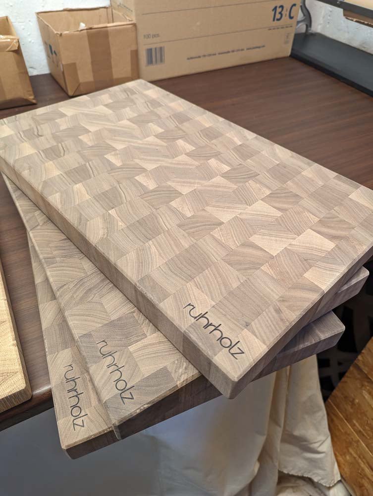 Schneidebrett aus Stirnholz Workshop - 2 Tage - ruhrholz