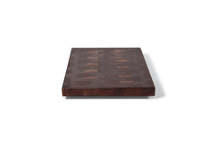 Schneidebrett - Nussbaum Stirnholz - Größe 40 x 30 x 3 cm - rutschfeste Edelstahlfüße - ruhrholz